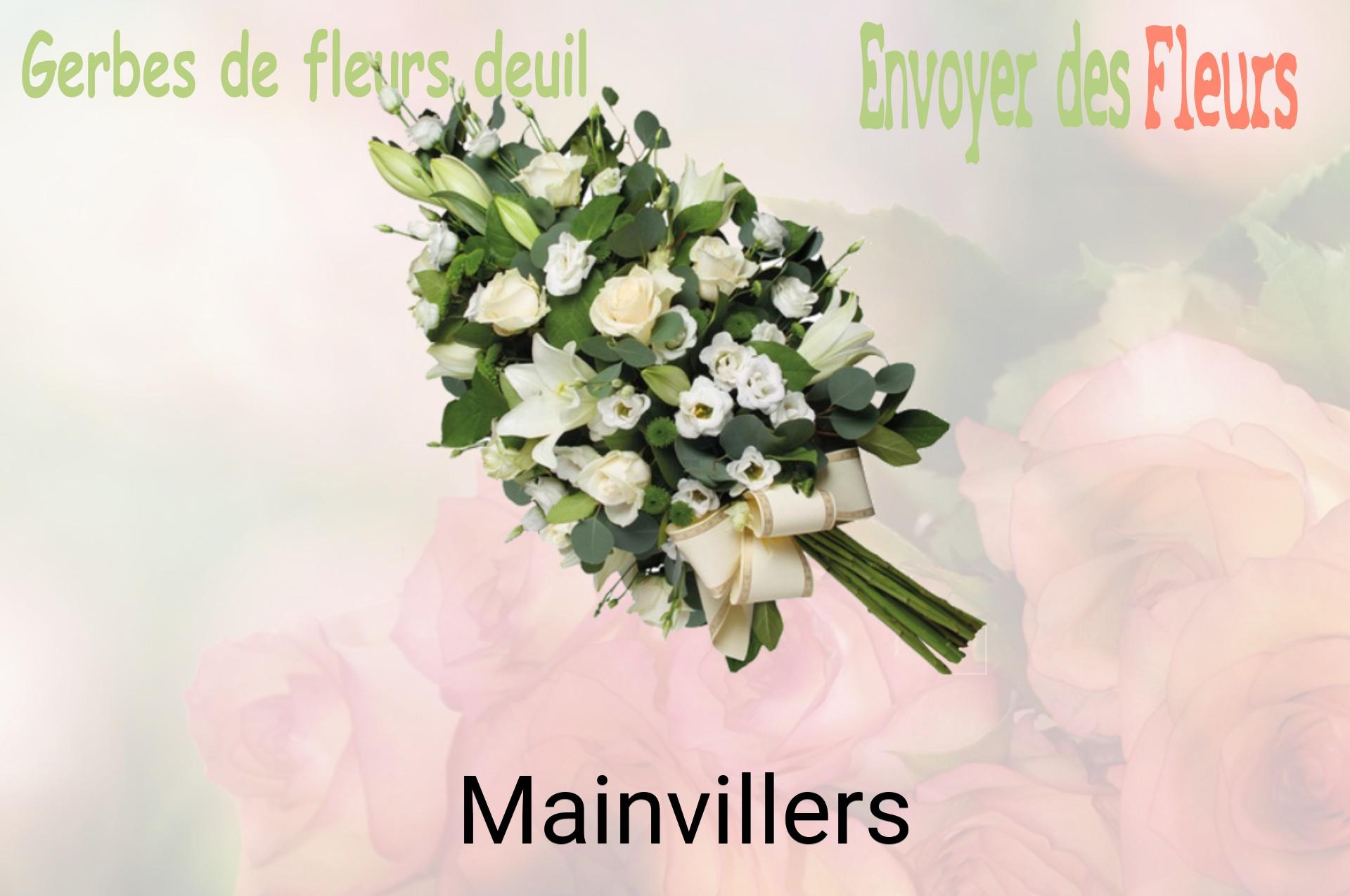 Gerbe de fleurs de deuil livrée à Mainvillers